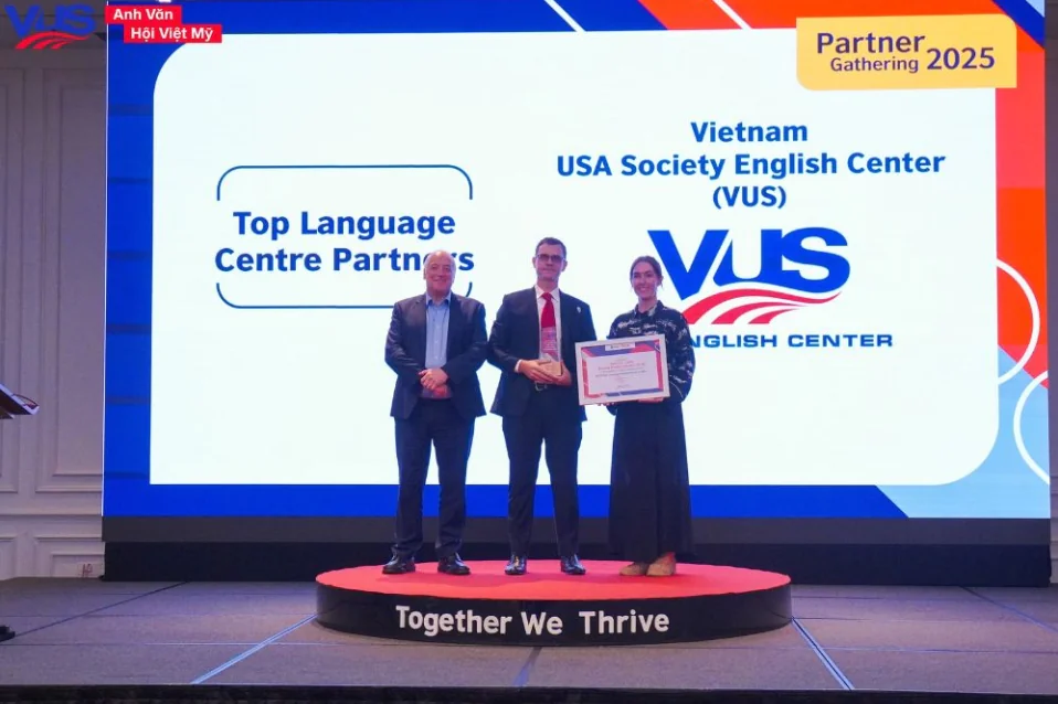 VUS vinh dự được là IELTS top language centre partner 2025 của british council