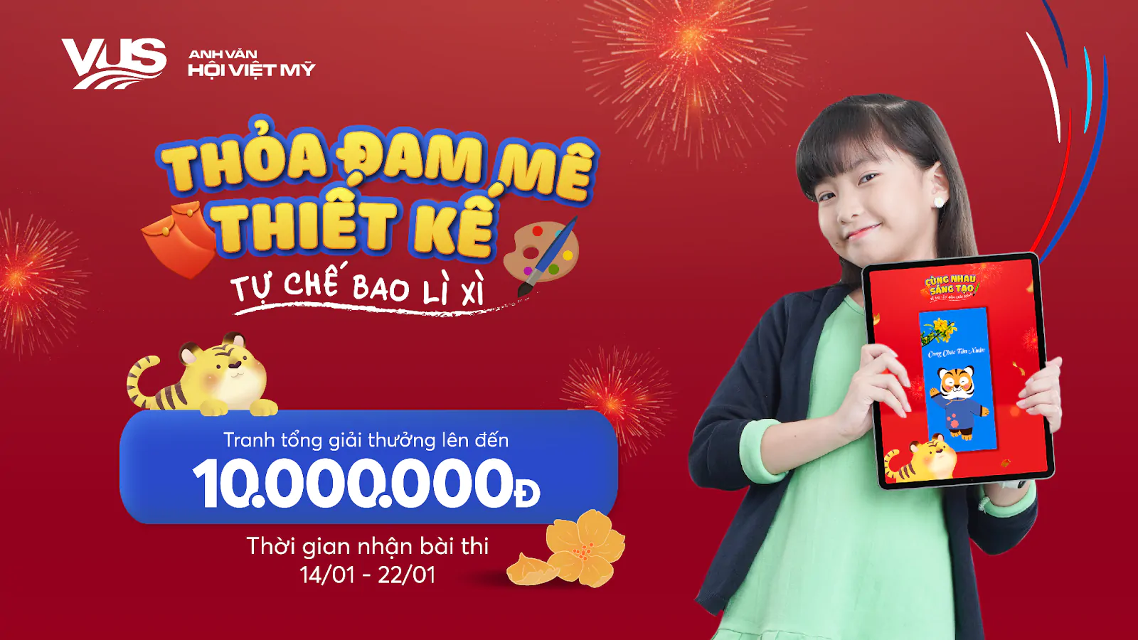 Cuộc thi “Thỏa đam mê thiết kế, tự chế bao lì xì” tại VUS