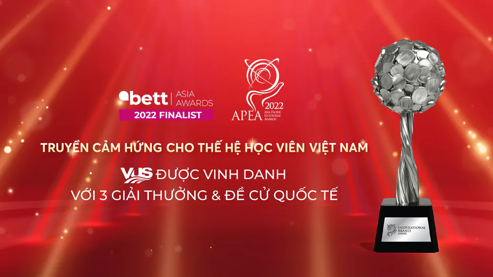 Truyền cảm hứng thông qua giáo dục, VUS được vinh danh với 3 giải thưởng và đề cử quốc tế