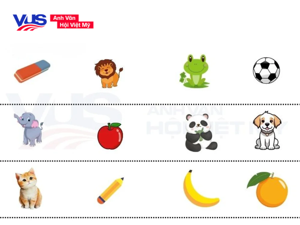 Bài tập tiếng Anh lớp 1