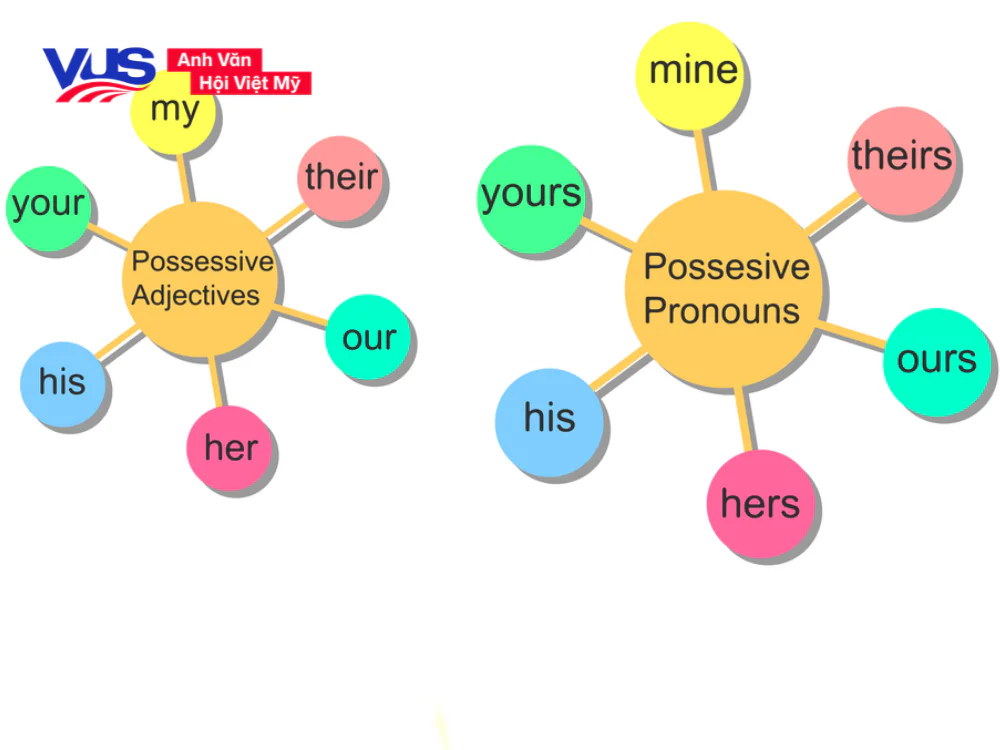 Đại từ sở hữu khác gì với Tính từ sở hữu?