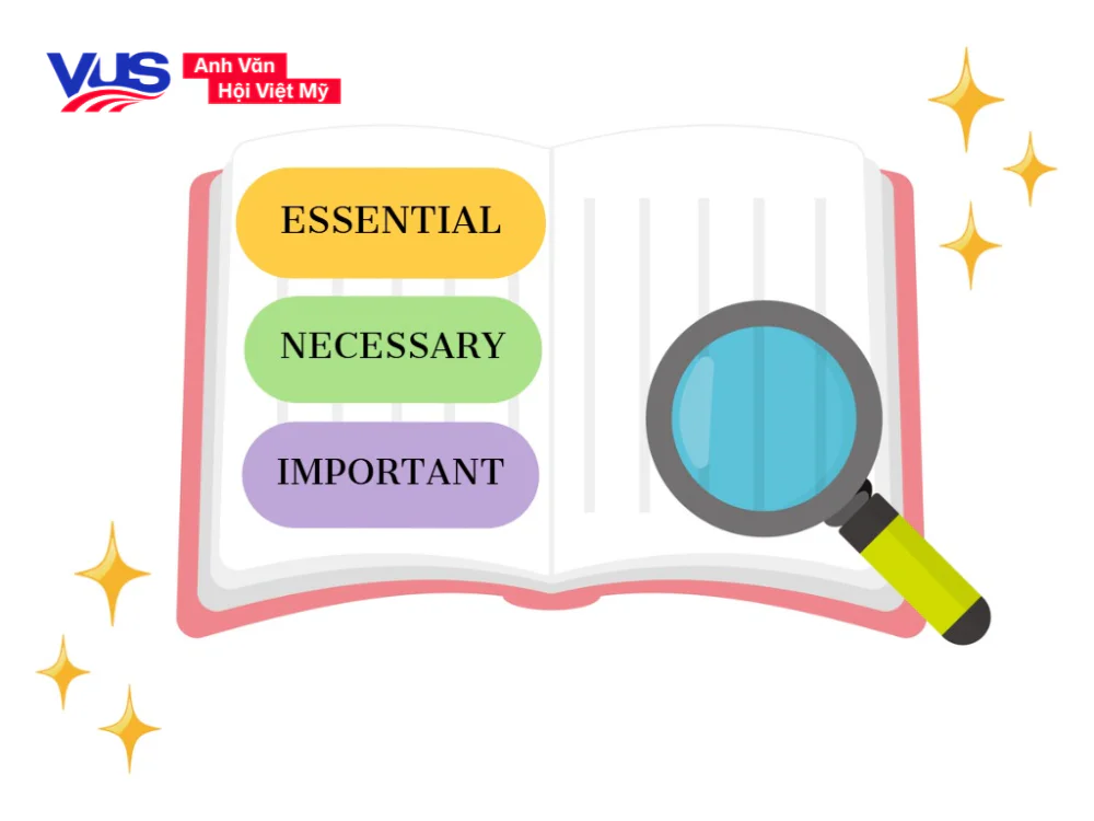 Essential khác gì với Important và Necessary?