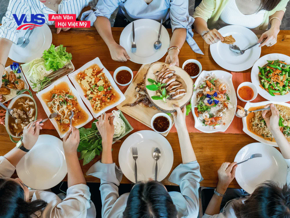 Từ vựng tiếng Anh cơ bản về chủ đề Ẩm thực & nhà hàng