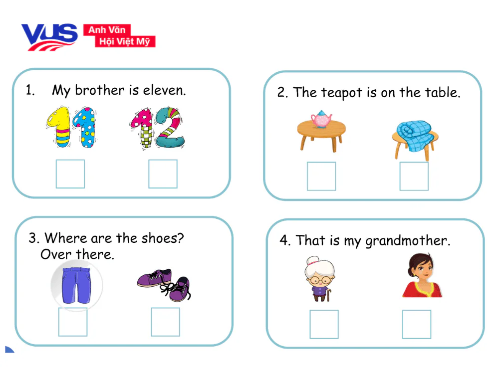 bài tập tiếng anh lớp 2 - bài 9