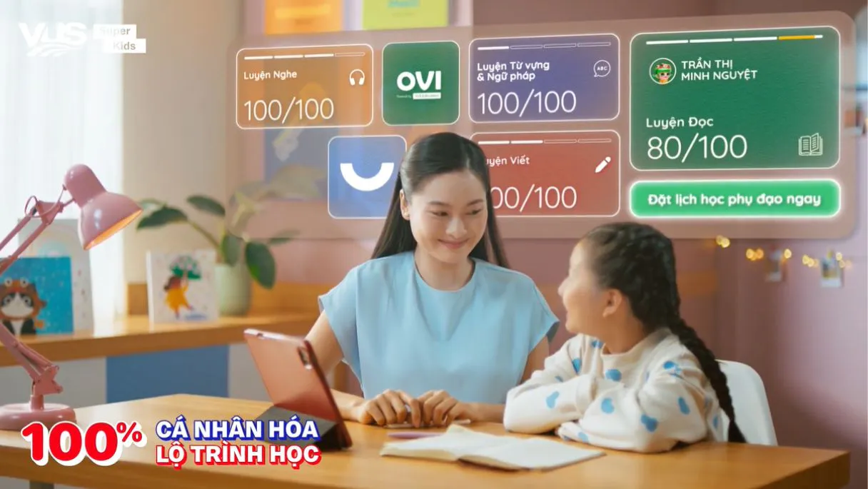 Ứng dụng OVI độc quyền của VUS với công nghệ giáo dục hiện đại mang đến trải nghiệm học đa dạng và liền mạch