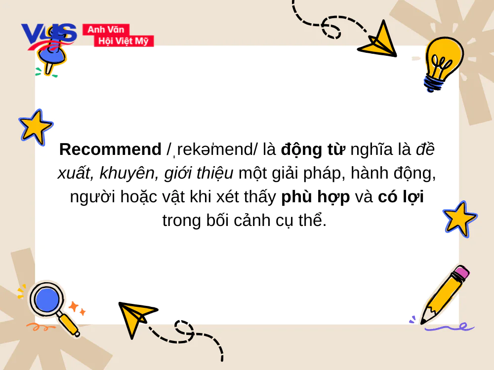 Recommend là gì?