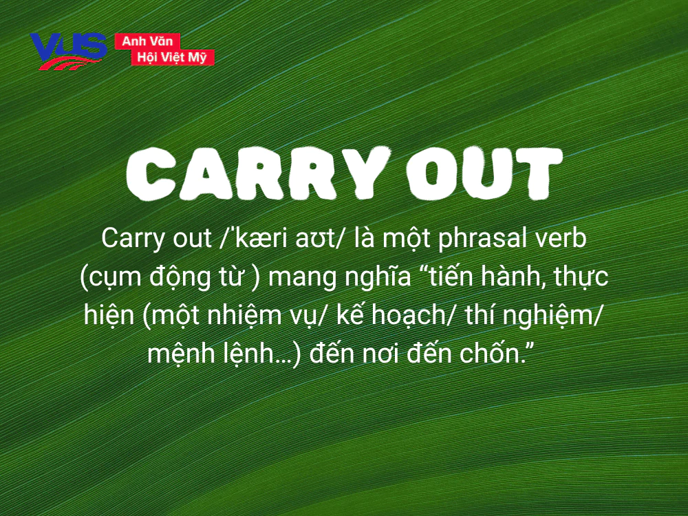 Carry out là gì?