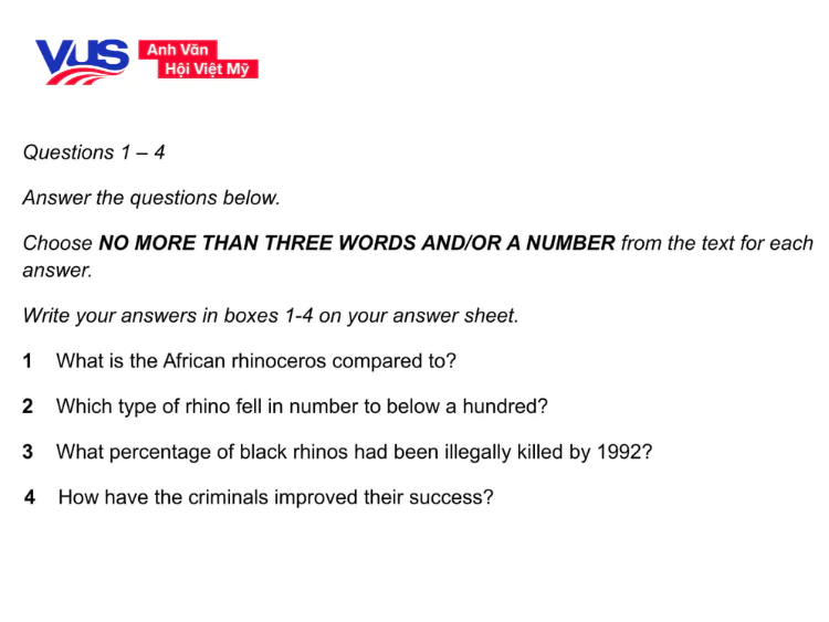 Tip làm bài Reading IELTS: Dạng bài Short Answer Questions