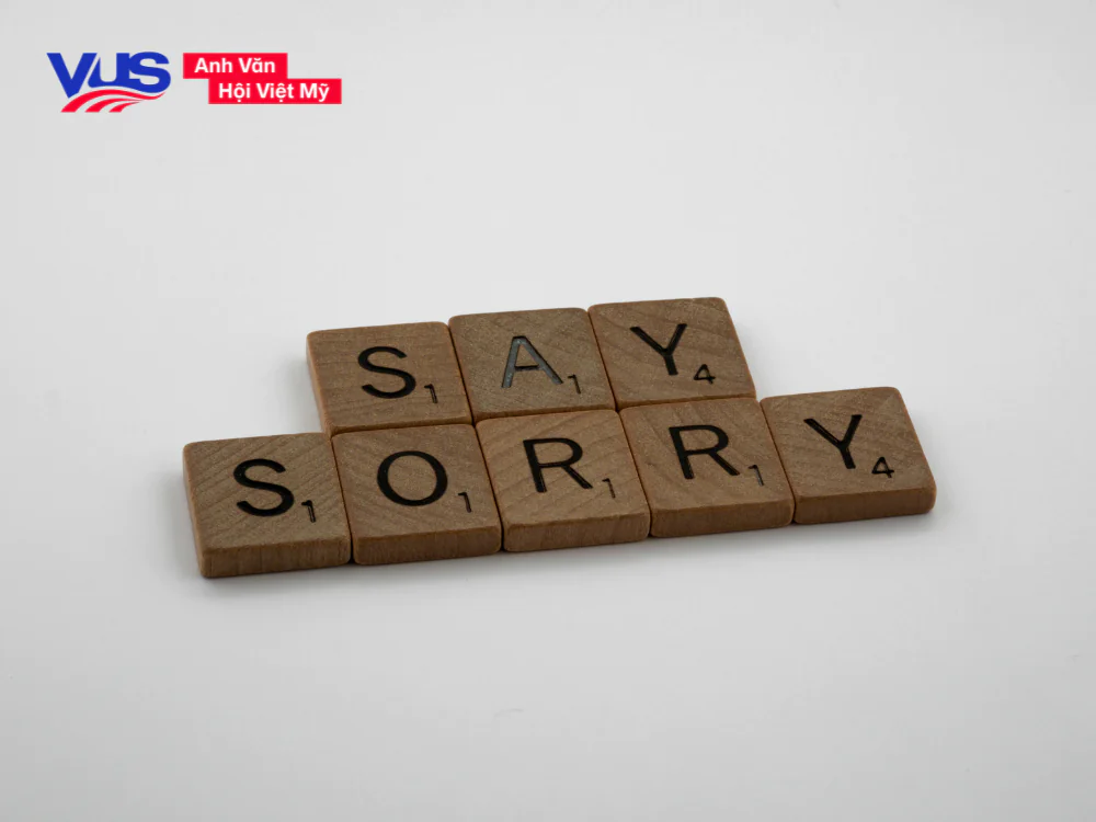 xin lỗi tiếng anh