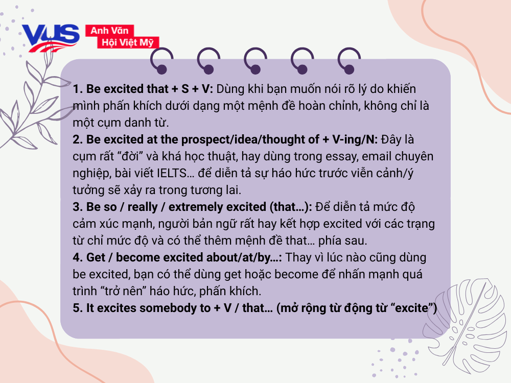 Các cấu trúc Excited mở rộng