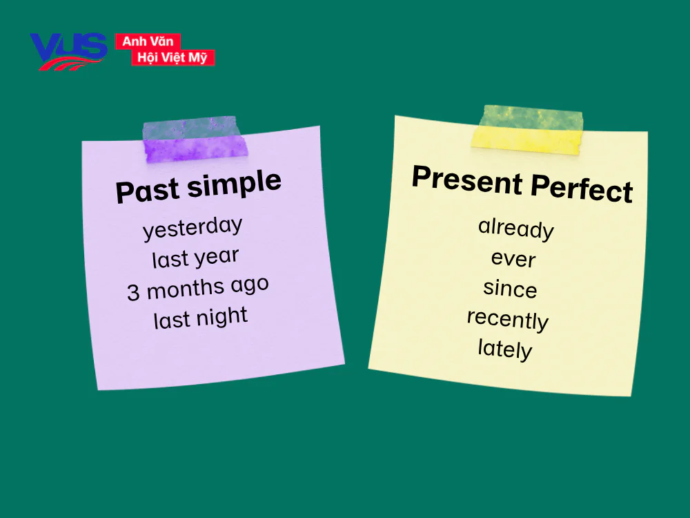 Phân biệt dấu hiệu nhận biết thì hiện tại hoàn thành và quá khứ đơn