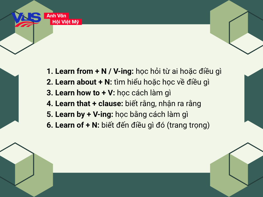 Learn đi với giới từ gì? Các cấu trúc Learn khác ngoài Learn to V hay Ving