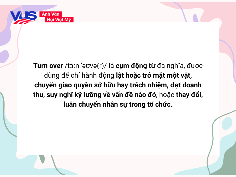 Turn over là gì?