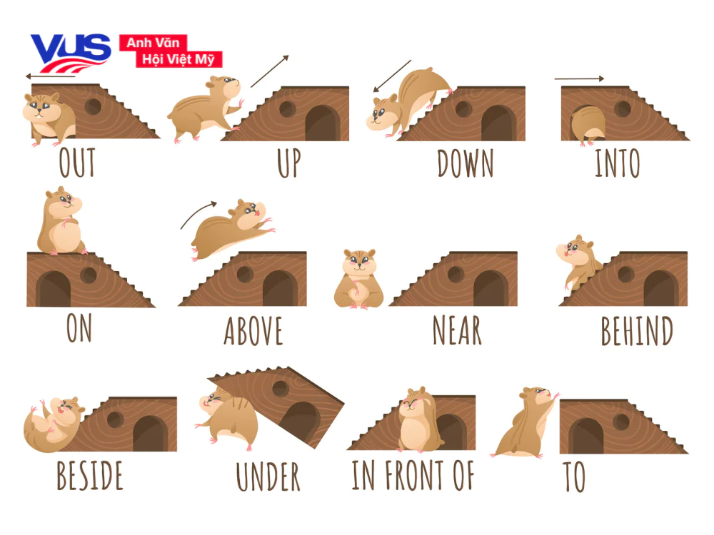 Các giới từ chỉ nơi chốn trong tiếng Anh