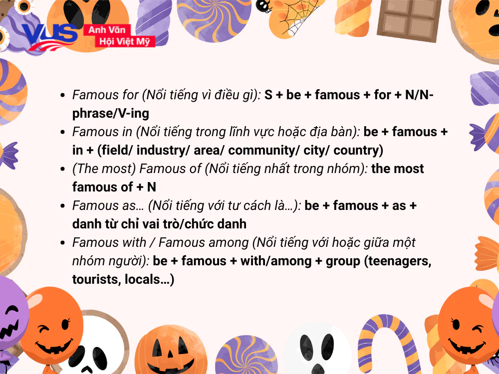 Famous đi với giới từ gì? Giải thích chi tiết và ví dụ minh họa