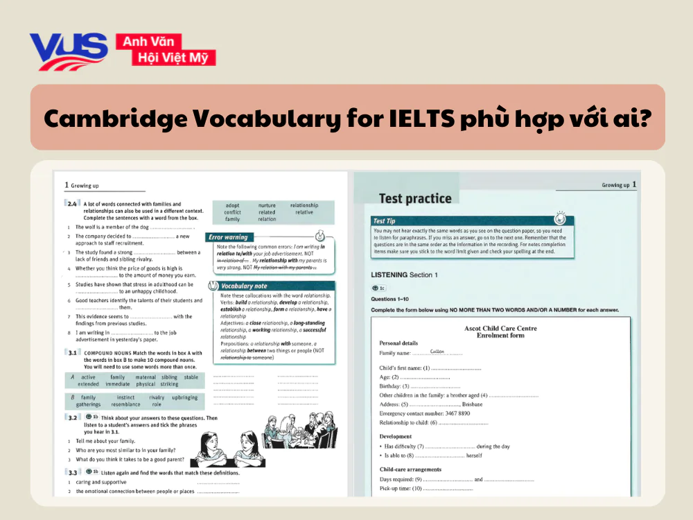 Cambridge Vocabulary for IELTS ph&ugrave; hợp với ai?