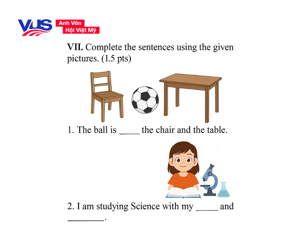 Đề minh họa tiếng Anh lớp 6 kèm đáp án