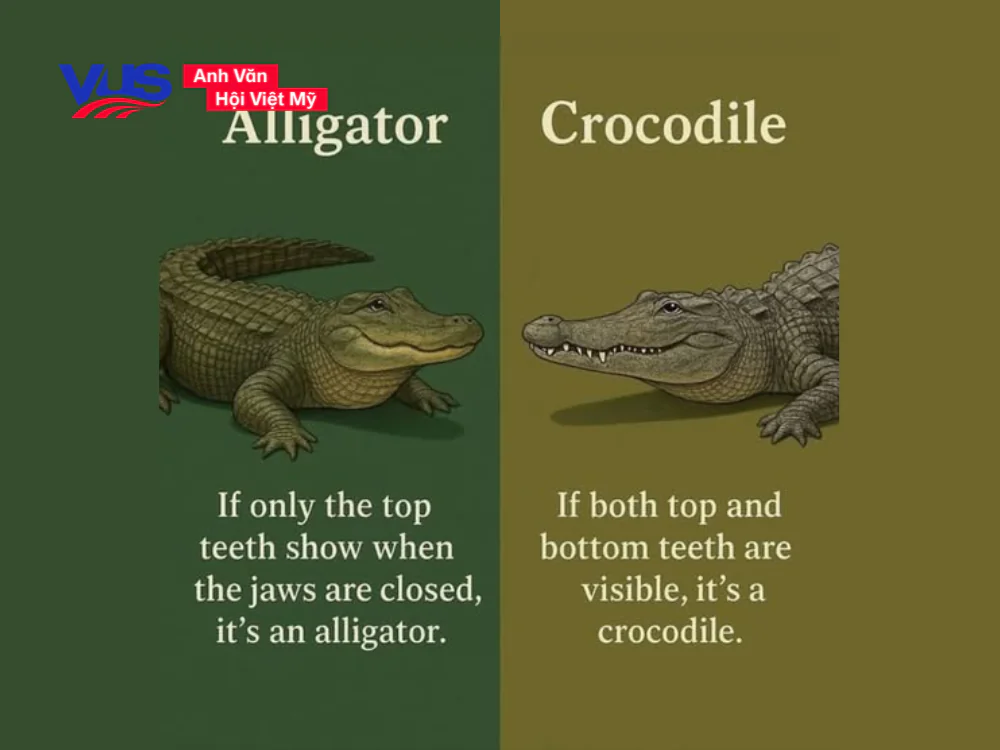 Ph&acirc;n loại c&aacute;c loại c&aacute; sấu trong tiếng Anh