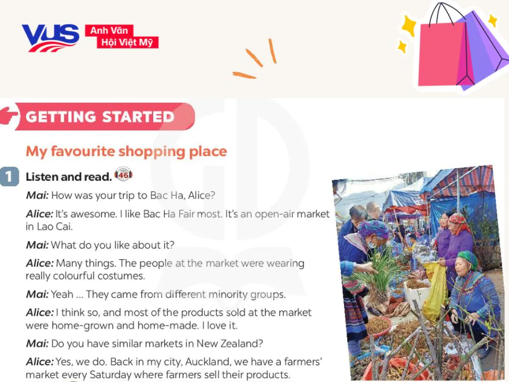 Soạn tiếng Anh 8 Unit 8 Getting Started