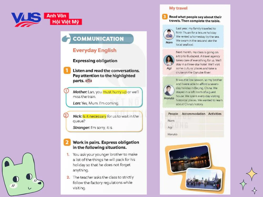 Soạn tiếng Anh 9 Global Success Unit 8 Communication