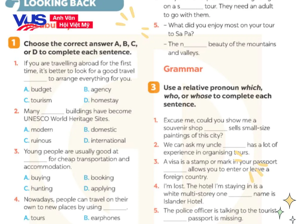 Soạn tiếng Anh 9 Global Success Unit 8 Looking Back