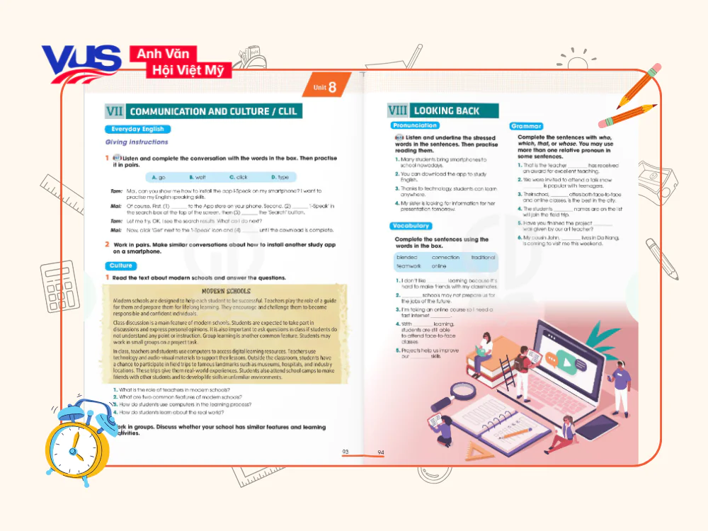 Tiếng Anh 10 Unit 8 Communication and Culture & Looking Back