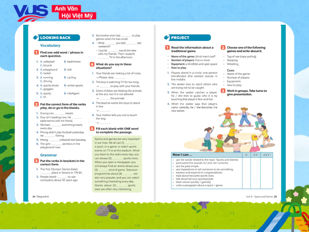 Tiếng Anh 6 Unit 8 Looking Back, Project