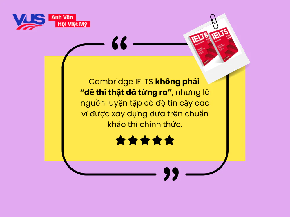 Cambridge IELTS 20 c&oacute; phải đề thật kh&ocirc;ng?