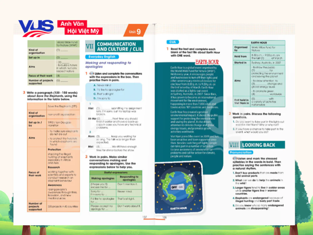 iếng Anh 10 Unit 9 Global Success&nbsp;Communication and Culture &&nbsp;Looking Back&nbsp;