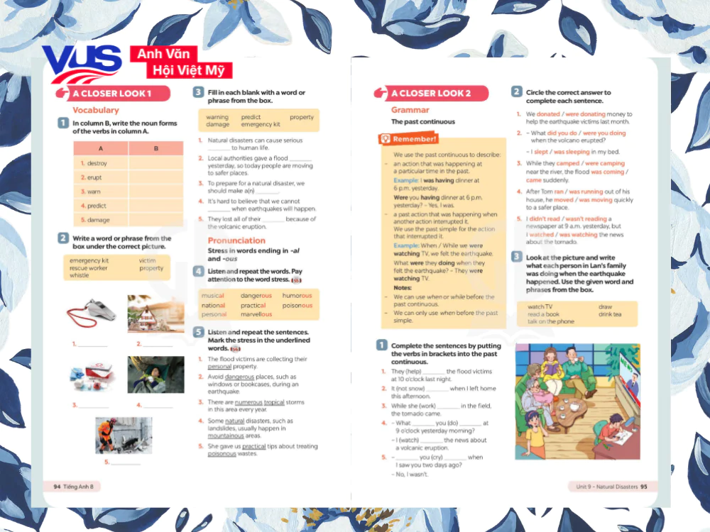 Tiếng Anh 8 Unit 9 Global Success A Closer Look 1 & 2