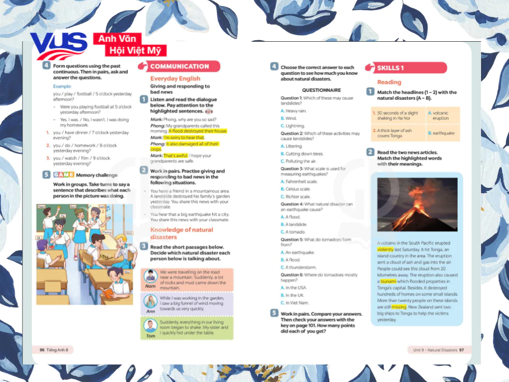 Tiếng Anh 8 Unit 9 Global Success Communication & Skills 1