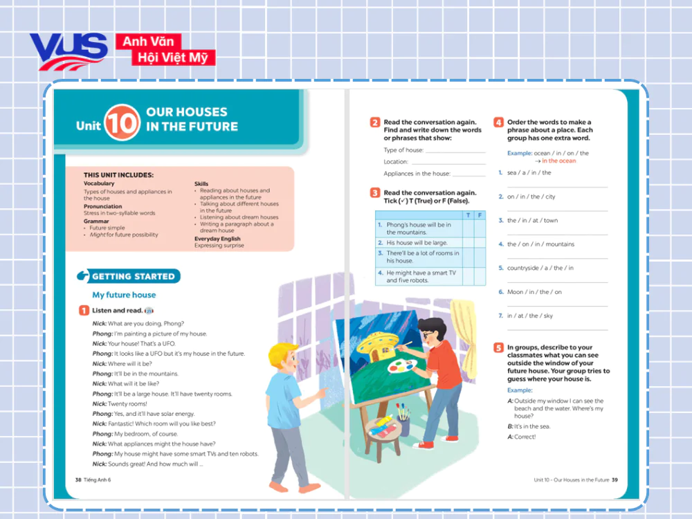 Tiếng Anh lớp 6 Unit 10 Getting Started