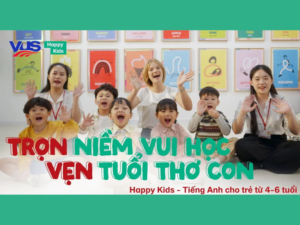 Trung t&acirc;m tiếng Anh Quận 1 VUS - Kh&oacute;a học mầm non Happy Kids