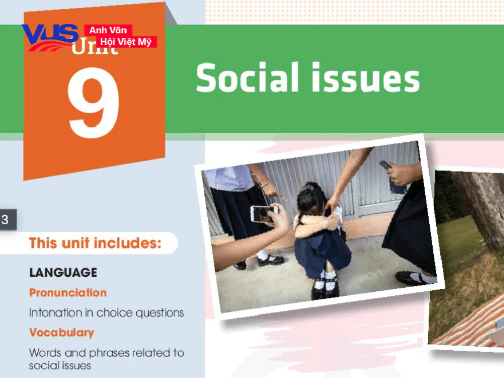 Từ vựng v&agrave; ngữ ph&aacute;p cốt l&otilde;i Unit 9 lớp 11: Social issues