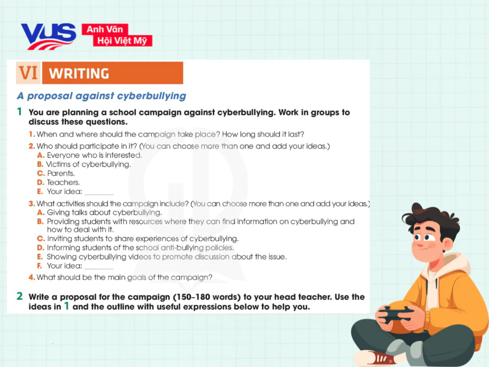 Unit 9 tiếng Anh 11 - phần Writing