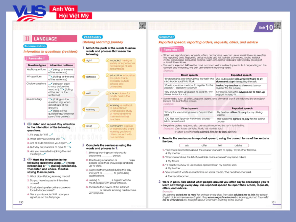 Tiếng Anh 12 Unit 10 Language