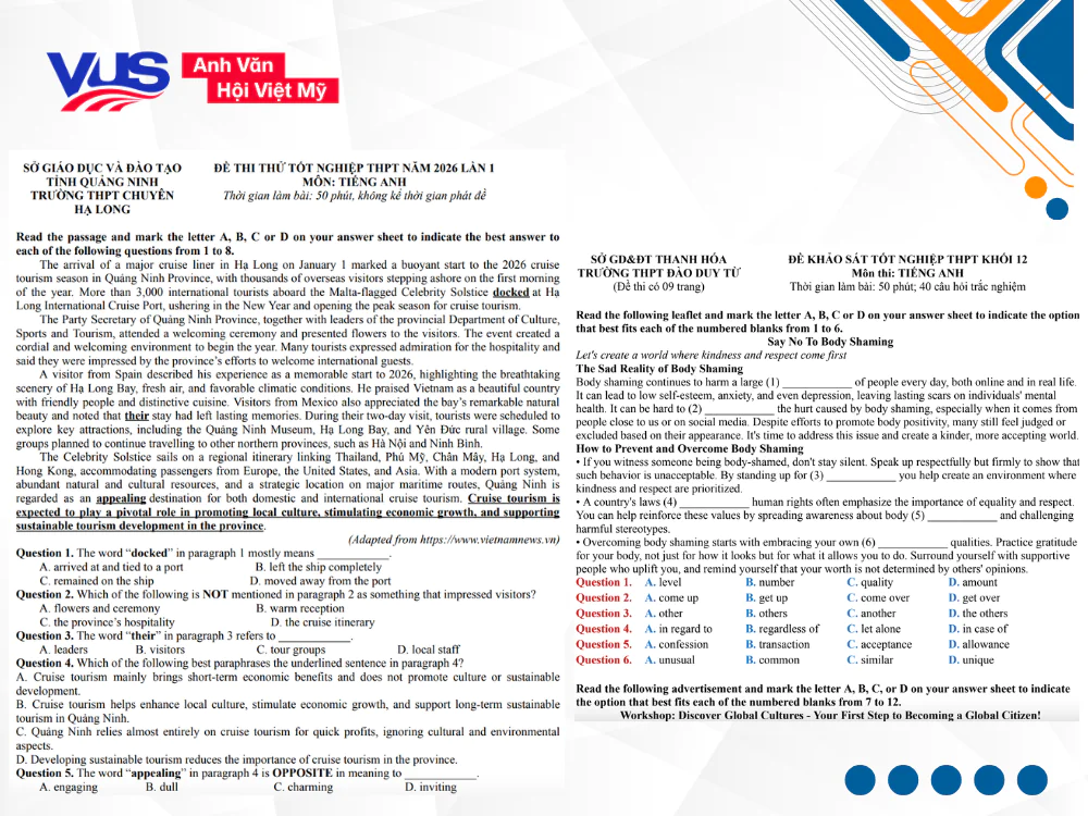 Cập nhật ngay danh s&aacute;ch đề thi thử tiếng Anh THPT 2026 c&oacute; đ&aacute;p &aacute;n chi tiết để tự tin r&egrave;n luyện tư duy thực chiến tại nh&agrave;