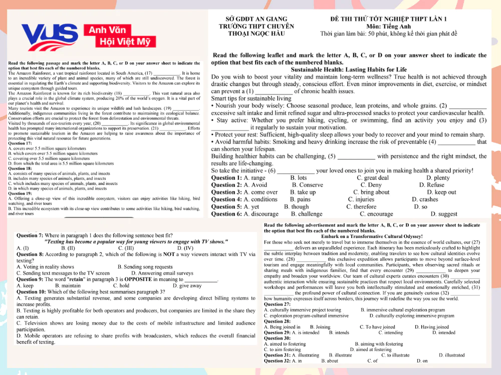 Chinh phục c&aacute;nh cửa trường chuy&ecirc;n với bộ đề thi thử chuy&ecirc;n Anh v&agrave;o 10 s&aacute;t với thực tế nhất