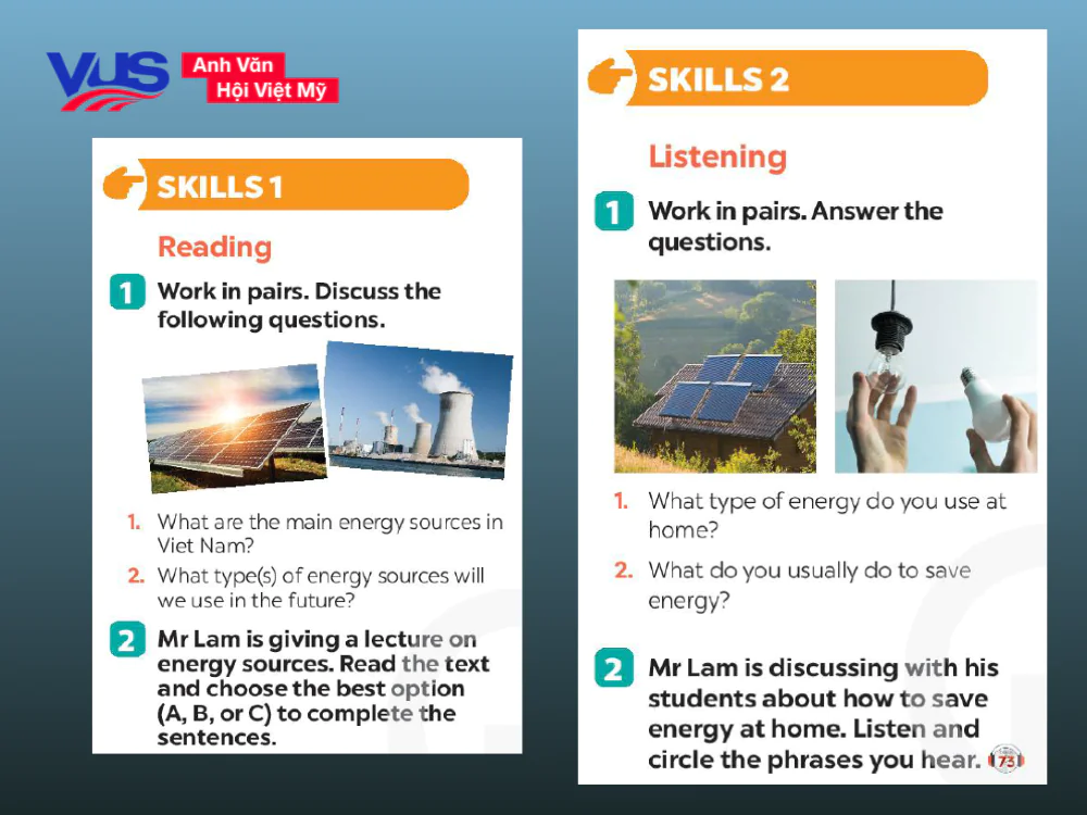 Soạn Unit 10 lớp 7 - Skills 1 & Skills 2