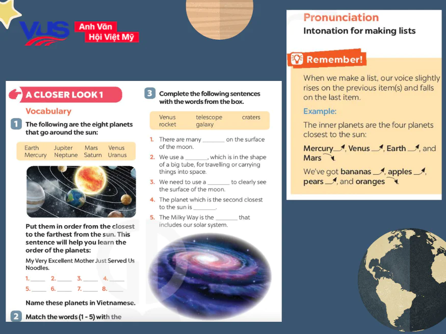 Soạn tiếng Anh 8 Unit 12 A Closer Look 1