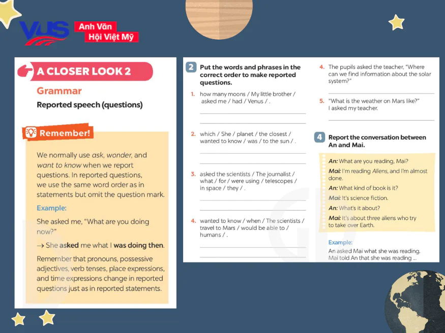 Soạn tiếng Anh 8 Unit 12 A Closer Look 2