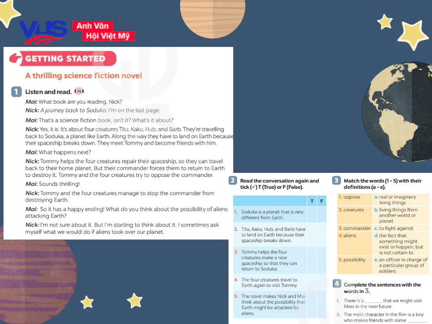 Soạn tiếng Anh 8 Unit 12 Getting Started