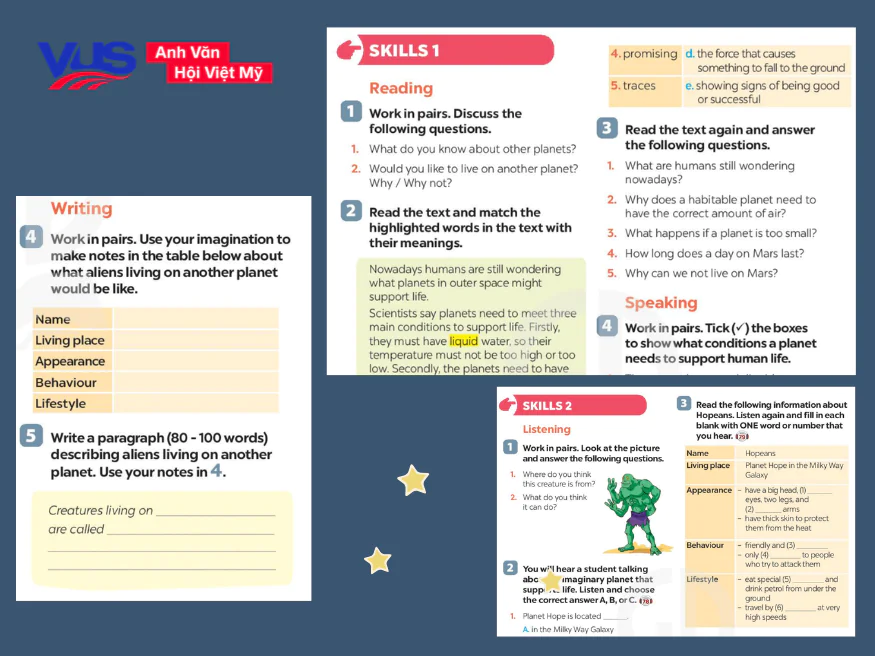 Soạn tiếng Anh 8 Unit 12 Skills 1 & Skills 2