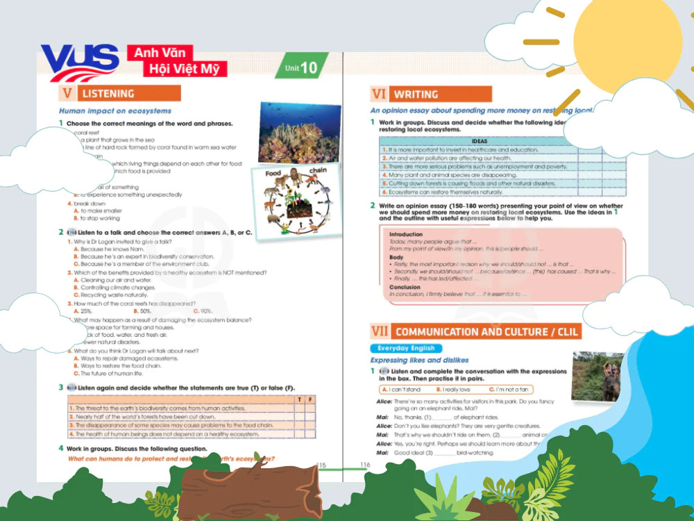 Tiếng Anh 11 Global Success Unit 10 Listening & Writing