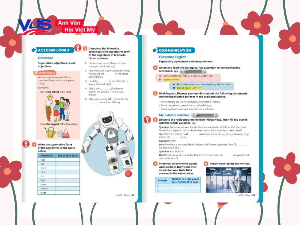 Tiếng Anh 6 Global Success Unit 12 Communication &&nbsp;a Closer Look 2