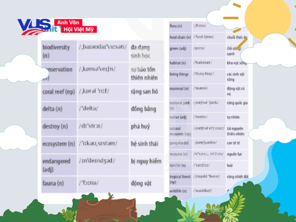 Tổng hợp từ vựng tiếng Anh 11 Unit 10