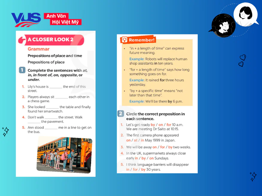 Trọn bộ giải tiếng Anh 8 Unit 10 A Closer Look 2