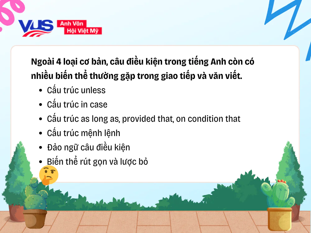 C&aacute;c kiểu c&acirc;u điều kiện trong tiếng Anh thường gặp
