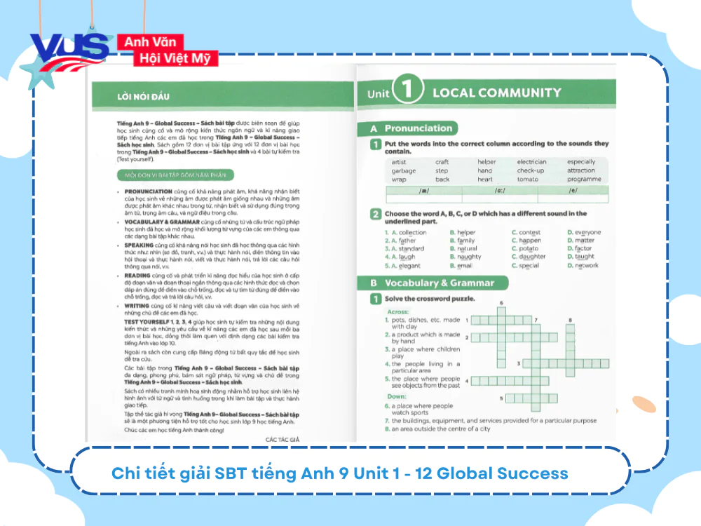 Chi tiết giải SBT tiếng Anh 9 Unit 1 - 12 Global Success