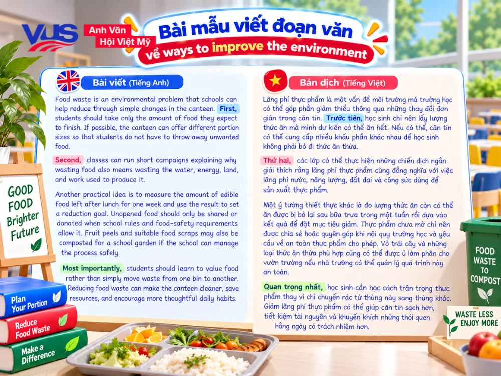B&agrave;i mẫu 6: Reducing food waste
